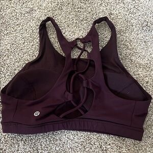 lululemon braided hi neck Sports Bra sz 8